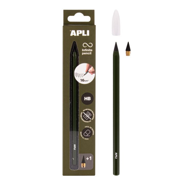 APLI Endlos-Bleistift HB, 1 Stk. – sortierte Farben — Bild 3