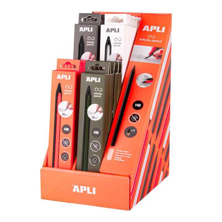 APLI Endlos-Bleistift HB, 1 Stk. – sortierte Farben — Bild 1