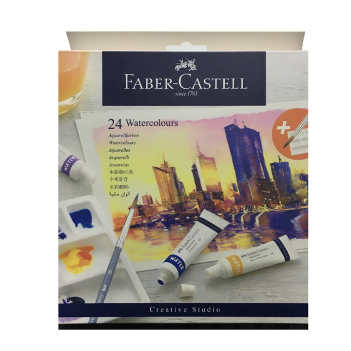 Aquarellfarben-Set in Tuben von Faber-Castell mit Mischpalette | ARTMIE