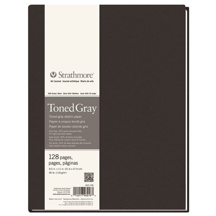 Artbook Strathmore Tónovaný papier Gray pevná väzba  | rôzne rozmery — obrázok 1