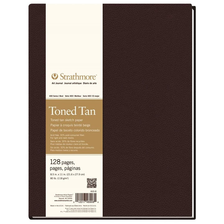 Artbook Strathmore Tónovaný papier Tan pevná väzba  | rôzne rozmery — obrázok 3