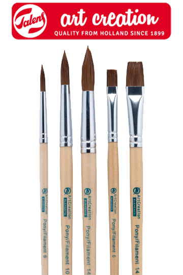 ArtCreation Pinsel für Aquarellmalerei - 5er Set — Bild 2