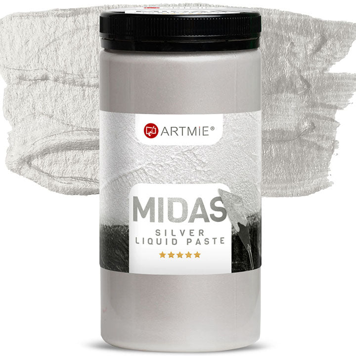 ARTMIE MIDAS Flüssige Metallic-Paste Silber | verschiedene Größen — Bild 3