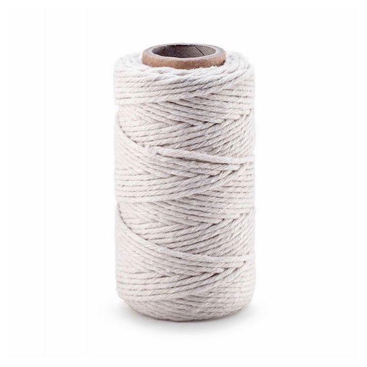 Bavlnená šnúrka na macramé 2 mm biela - DP Craft | rôzne veľkosti — obrázok 1