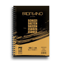 Blocco per schizzi FABRIANO SKETCH con rilegatura a spirale | dimensioni diverse