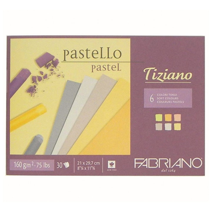 Blok barvnih papirjev za pastele FABRIANO Tiziano Soft | različne dimenzije – pogled 2