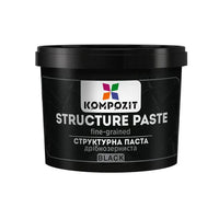 Čierna jemnozrná štruktúrovacia pasta od Kompozit