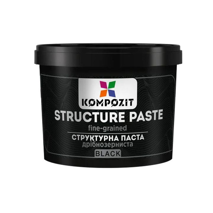 Čierna jemnozrná štruktúrovacia pasta od Kompozit