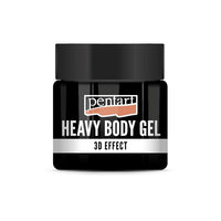 Čierny lesklý heavy body gel Pentart