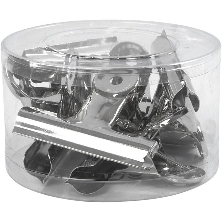 Clip in metallo grandi 75 mm - 6 pezzi | colori diversi
