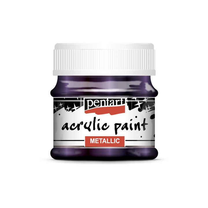 Colore acrilico effetto metallico - 50 ml | colori diversi
