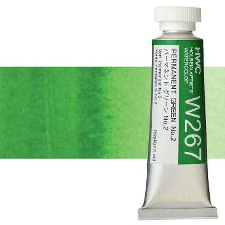 Colori ad acquarello professionali Holbein Artists 15 ml | tonalità verdi — immagine 11