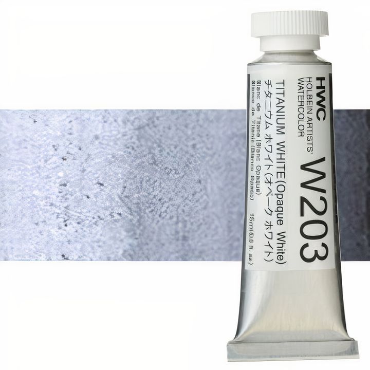 Colori ad acquarello professionali Holbein Artists 15 ml | tonalità bianche e nere — immagine 2