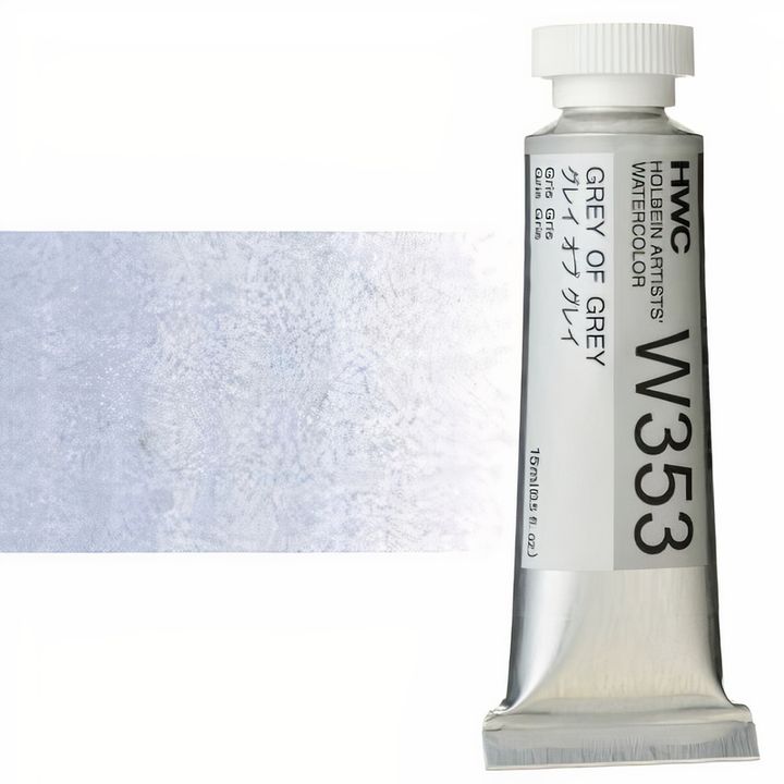 Colori ad acquarello professionali Holbein Artists 15 ml | tonalità bianche e nere — immagine 7