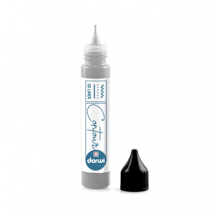 DARWI Konturenfarbe für Glasmalerei 30 ml | verschiedene Farben | striebro
