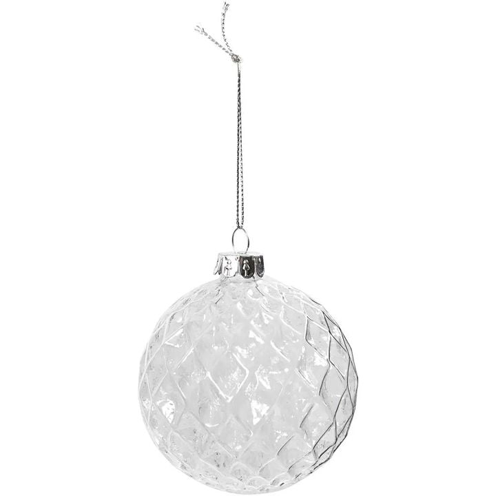 Decorazioni natalizie in vetro 4 pz — immagine 5