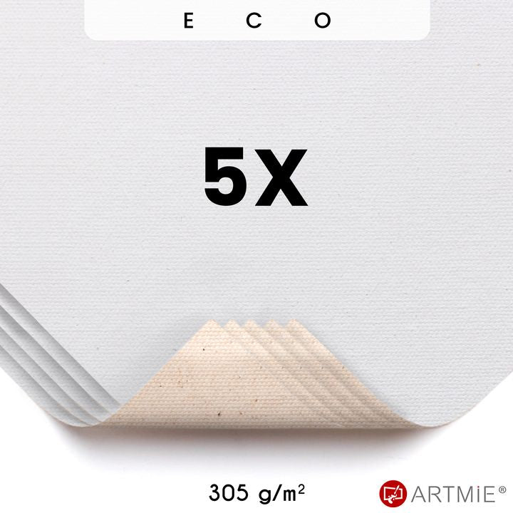 Δείγματα καμβά ζωγραφικής  EKO  ARTMIE - 5 τεμάχια | διαφορετικές διαστάσεις