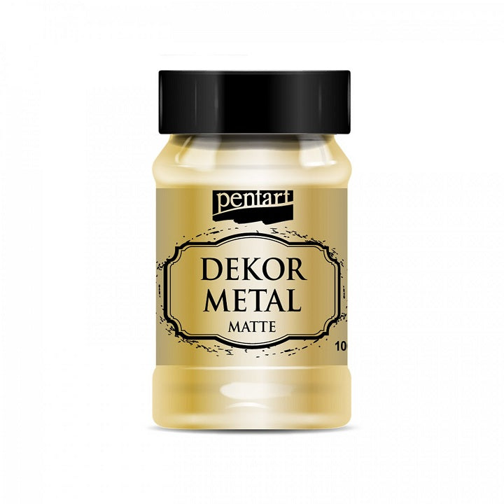 Dekoračná farba Pentart 100 ml metalická matná | rôzne farby — obrázok 6