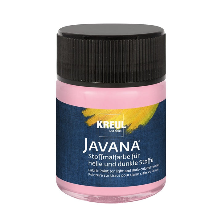 JAVANA Textilfarbe für helle und dunkle Stoffe 50 ml | verschiedene Farben | Rose