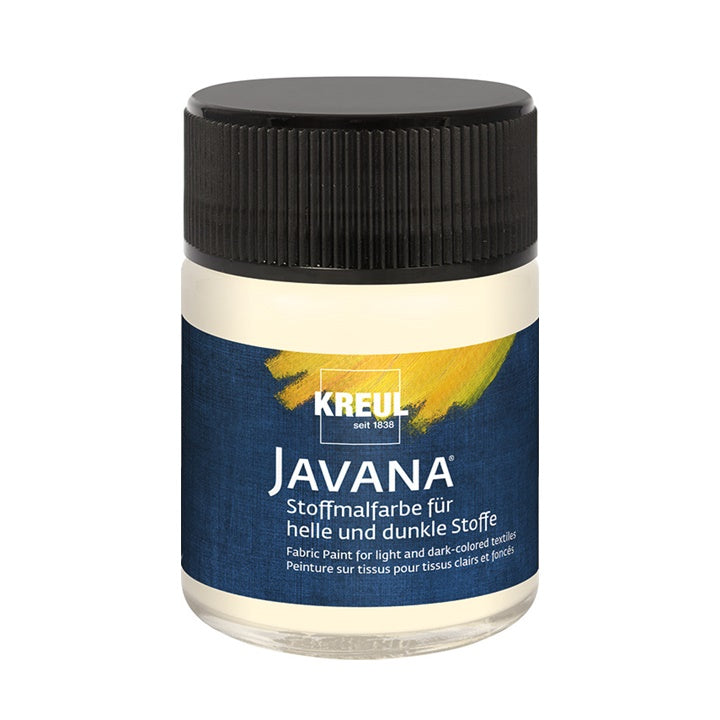JAVANA Textilfarbe für helle und dunkle Stoffe 50 ml | verschiedene Farben | Vanille
