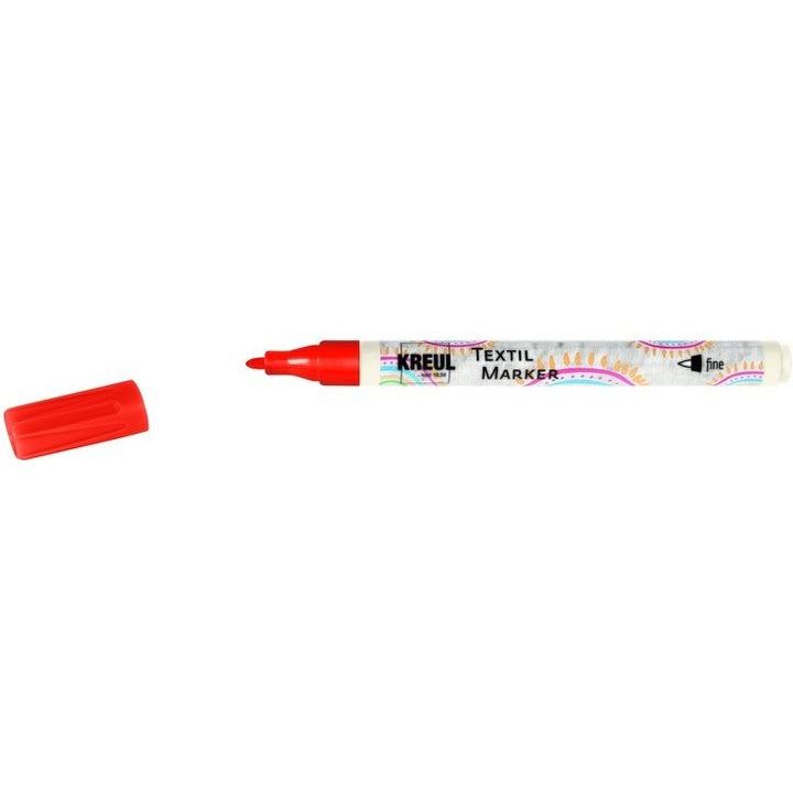 KREUL Textilmarker fine | verschiedene Farbtöne | rot