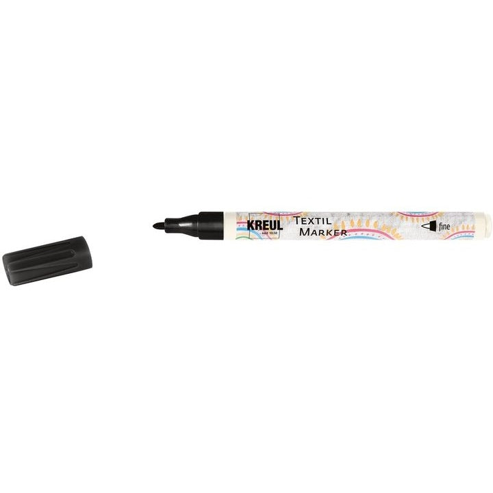 KREUL Textilmarker fine | verschiedene Farbtöne | schwarz