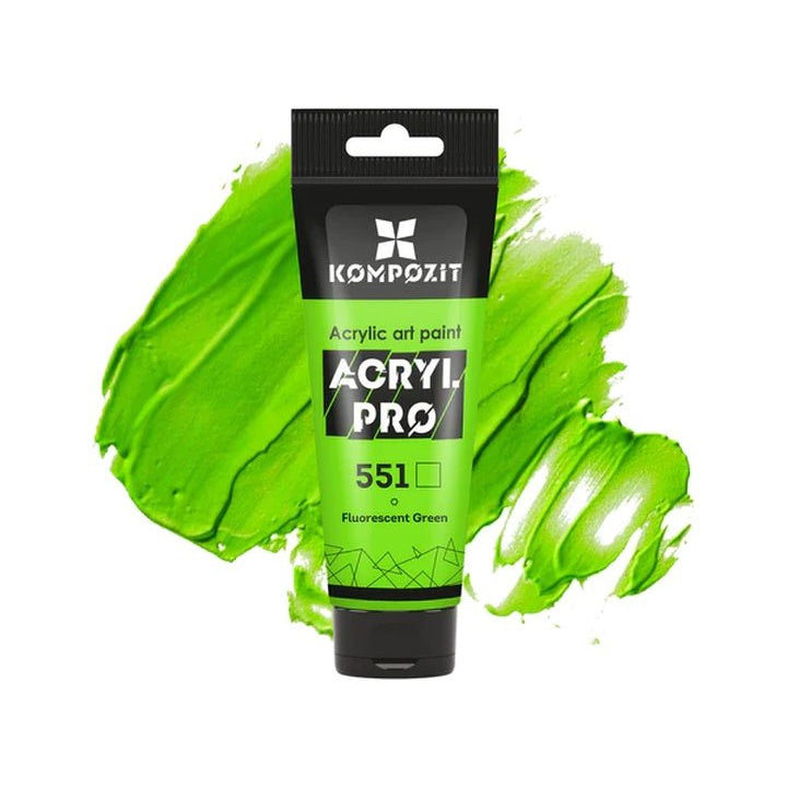 Fluorescenčná akrylová farba ACRYL PRO ART Kompozit 75 ml | rôzne odtiene — obrázok 3