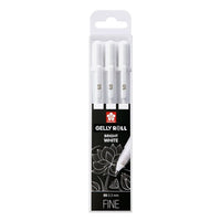 Gelna pisala Sakura Gelly Roll bright white - 3 kosi | različne variante – pogled 2