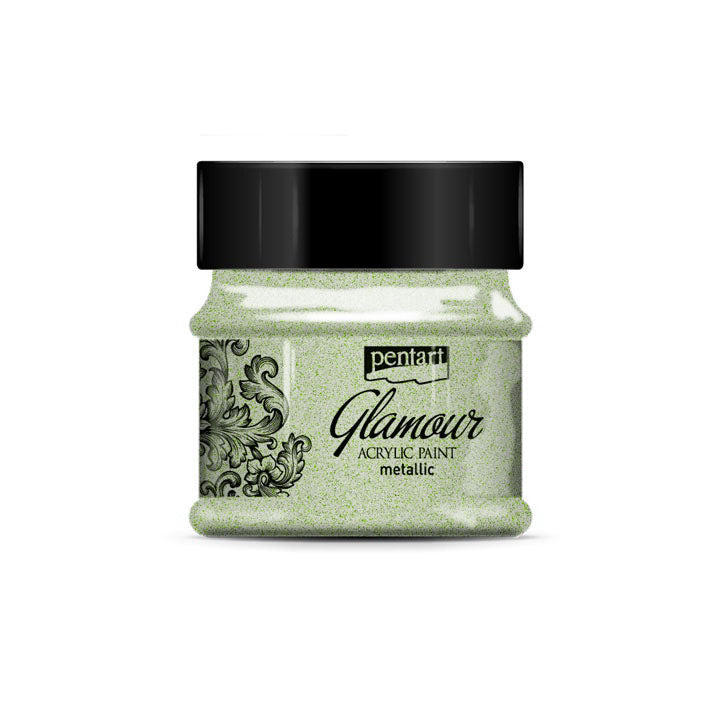 Glamour Metallic Acrylfarbe 50ml | verschiedene Farben — Bild 3