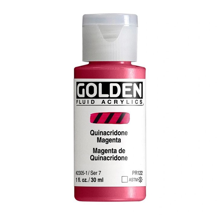 GOLDEN Fluid Acrylfarbe in verschiedenen Farben in der 118 ml Flasche | ARTMIE