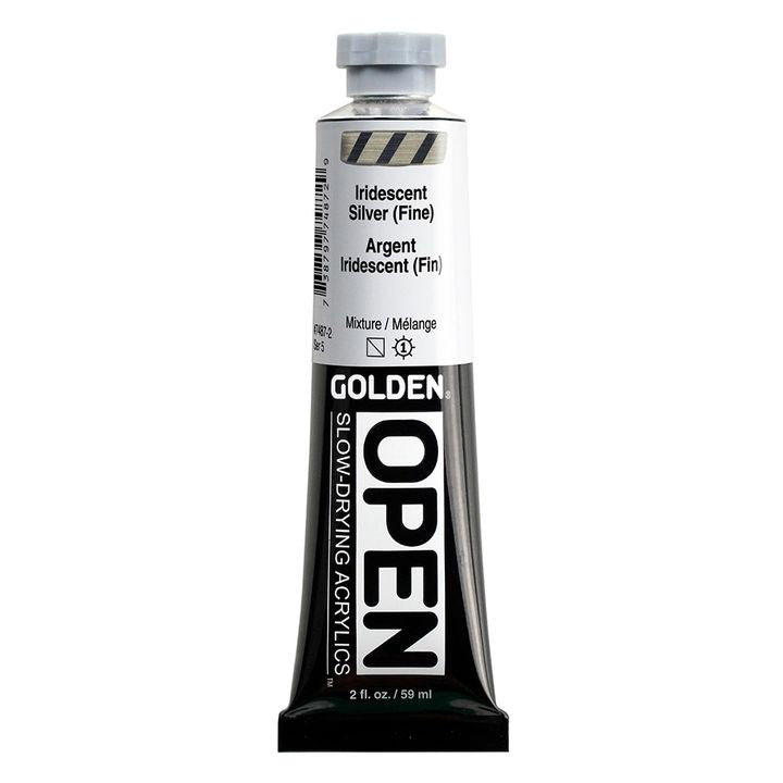 GOLDEN OPEN Ακρυλικό χρώμα ιριδίζοντος χρώματος αργής ξήρανσης | Διάφορες αποχρώσεις