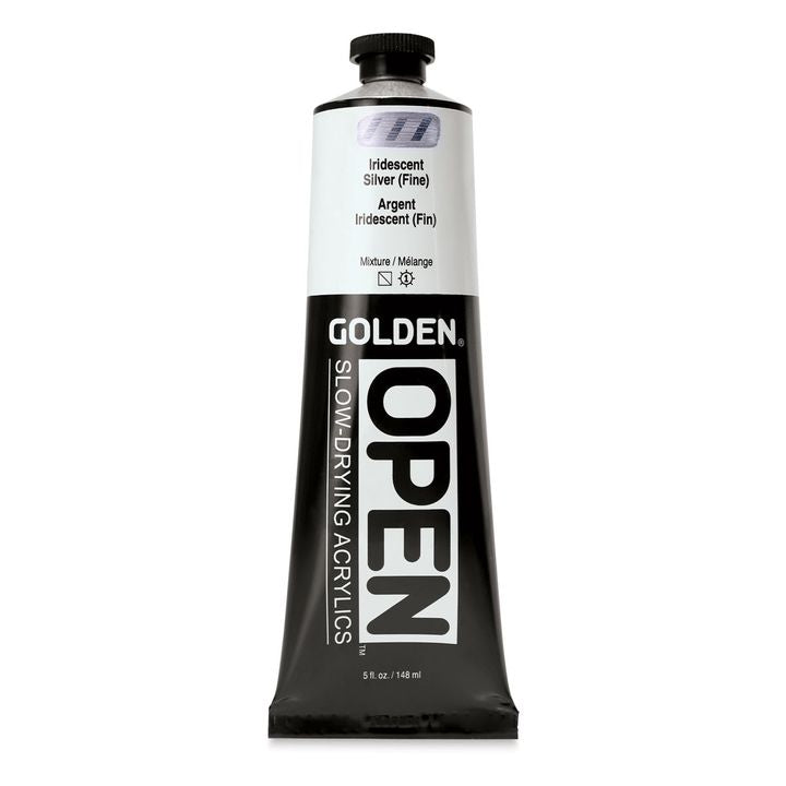 GOLDEN OPEN Slow-Drying Iridescent Acrylfarbe in der 148 ml Tube | ARTMIE