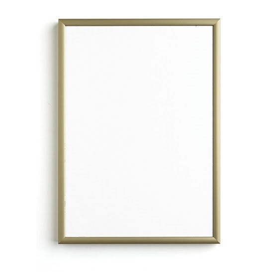 Goldener Metallrahmen mit Plexiglas | verschiedene Größen — Bild 1