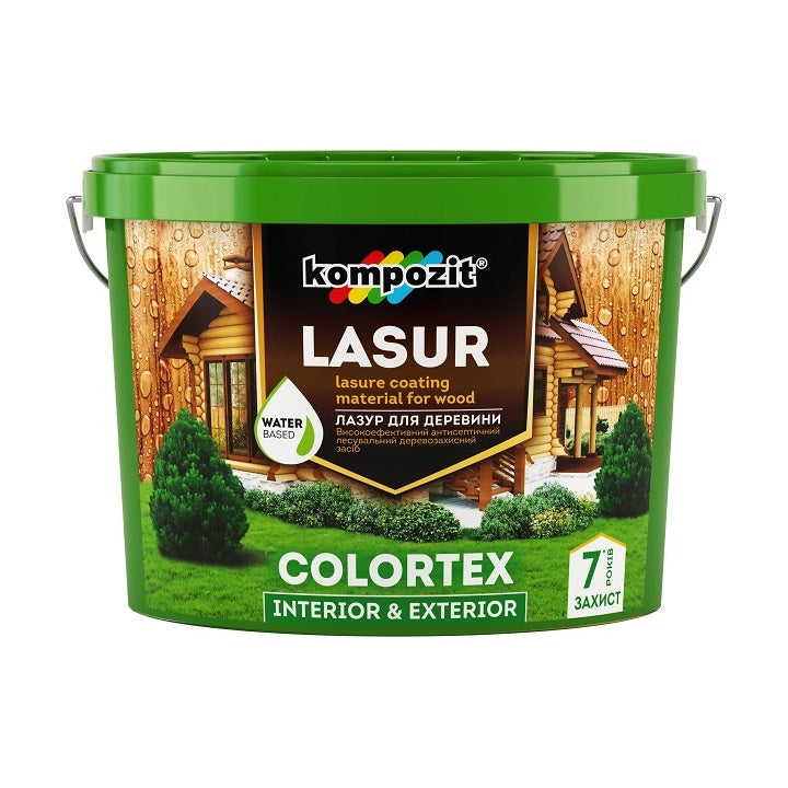 Holzlasur KOMPOZIT COLORTEX 0,9 l | verschiedene Farbtöne — Bild 1