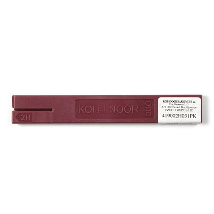 KOH-I-NOOR DUO Μόλυβδοι γραφίτη 2mm 2pcs | Διάφορα επίπεδα σκληρότητας