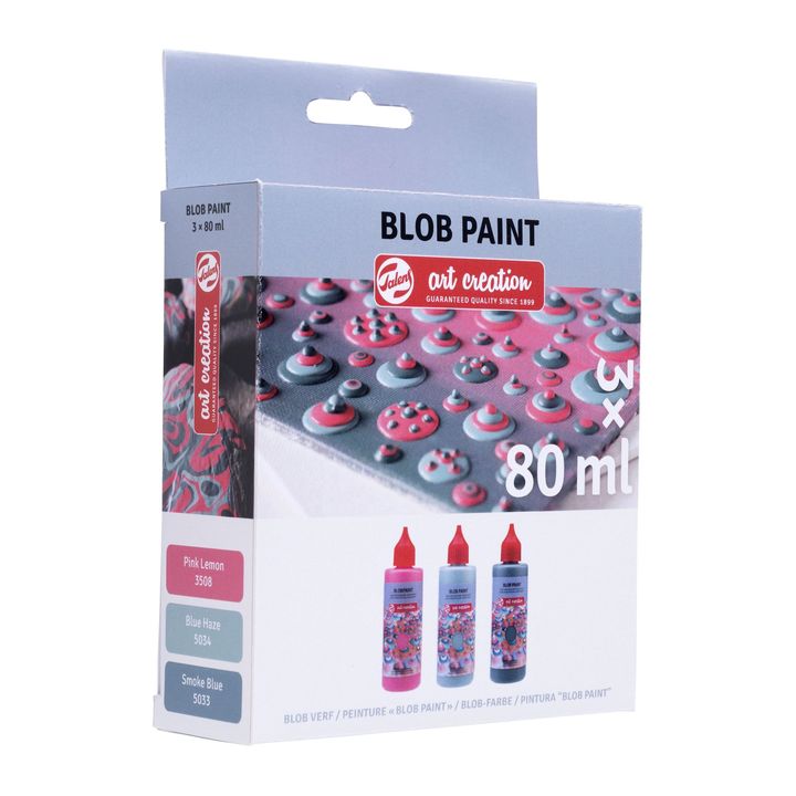 Kreatívna sada Art Creation Blob Paint ružové 3 x 80 ml — obrázok 1