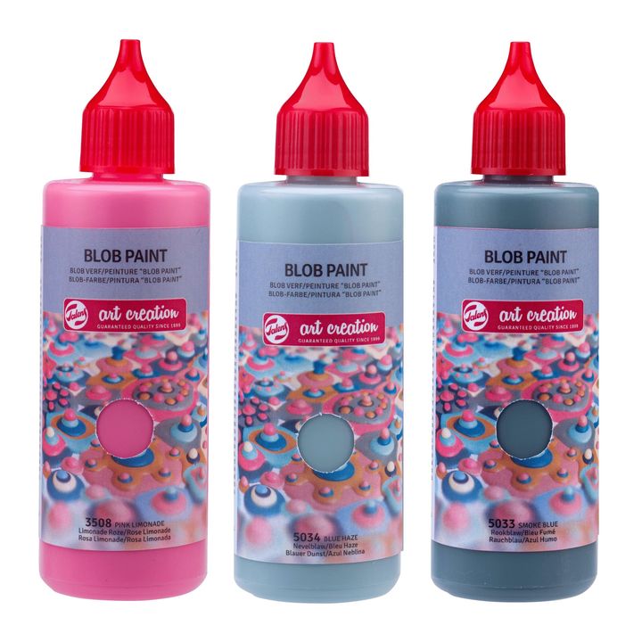 Kreatívna sada Art Creation Blob Paint ružové 3 x 80 ml — obrázok 2