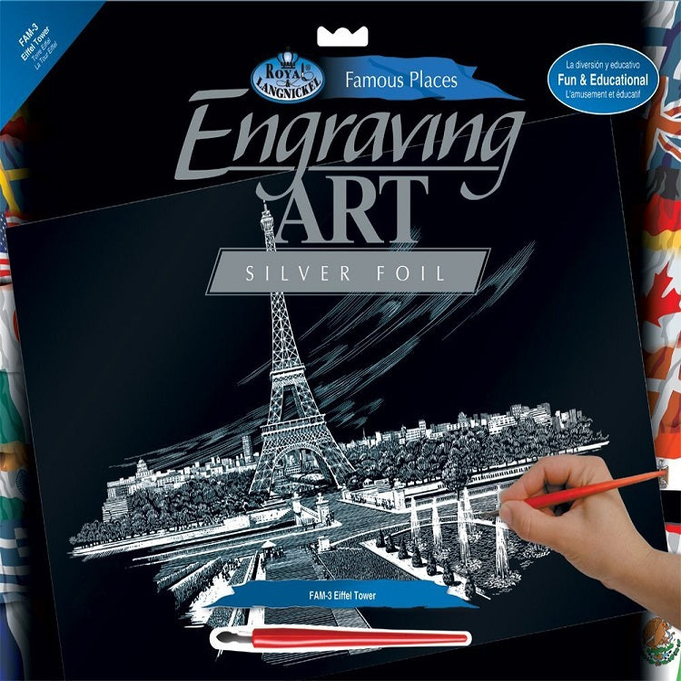 Kreatívny set na engraving A3 - Paríž
