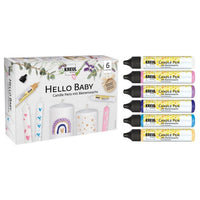 KREUL Pisalo za sveče Set 6 x 25 ml Hello Baby