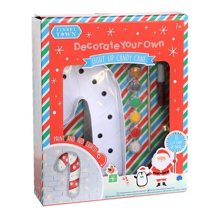 LED-Weihnachtsdeko Candy Cane zum Bemalen und Dekorieren | ARTMIE