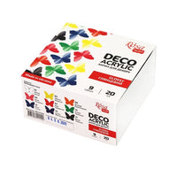 Lesklé akrylové farby ROSA Talent Deco 9x20 ml — obrázok 1