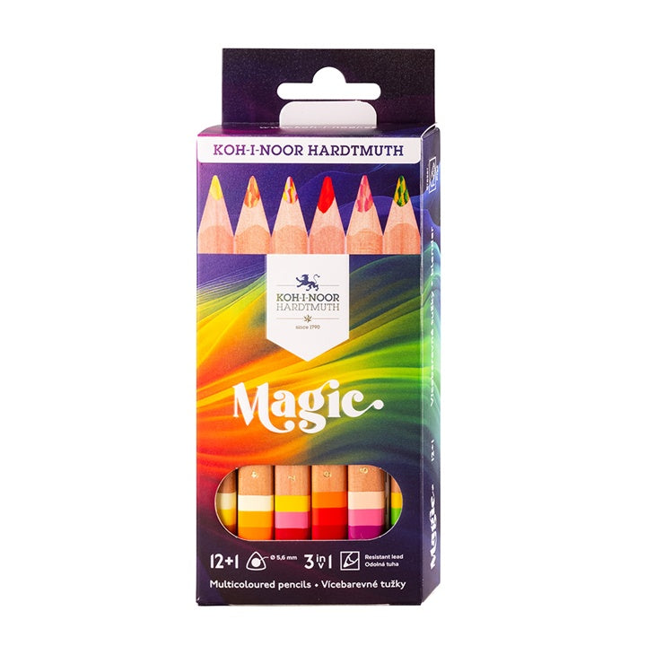 MAGIC Jumbo farebný set ceruziek 12+1 FSC — obrázok 1