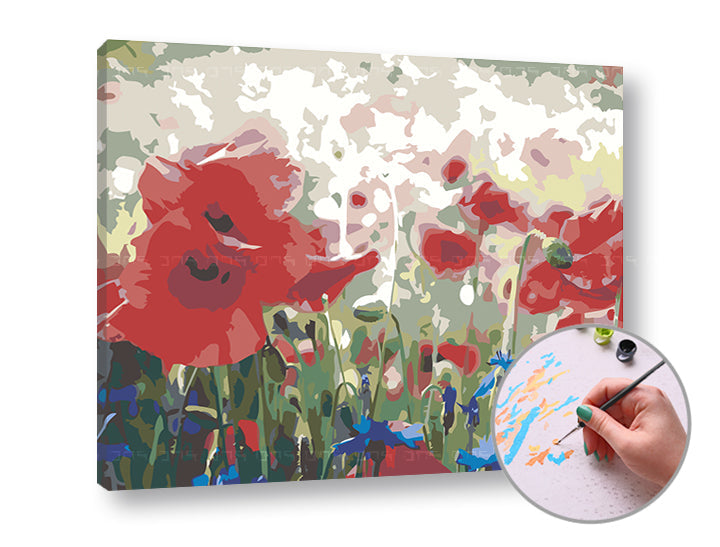 Malen nach Zahlen ABSTRACT WILD MAKES | Schwierigkeitsgrad: leicht — Bild 1