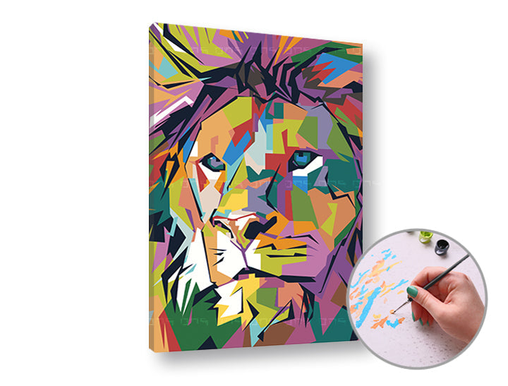 Malen nach Zahlen COLOUR LION | Einsteiger-Level — Bild 1