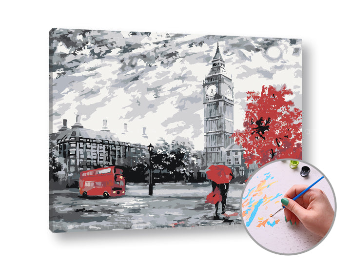 Malen nach Zahlen LONDON FEELINGS | mittlerer Schwierigkeitsgrad — Bild 1