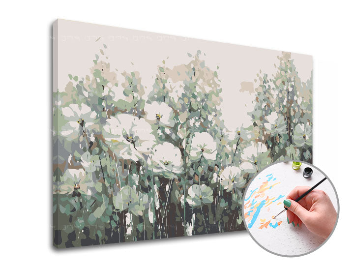 Malen nach Zahlen LUCKY FLOWERS | mittlerer Schwierigkeitsgrad — Bild 1