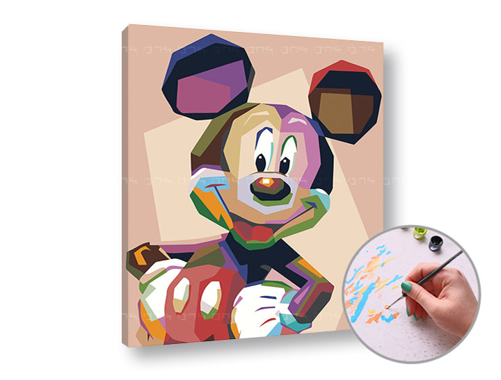 Malen nach Zahlen MICKEY MOUSE | Schwierigkeitsgrad: leicht — Bild 4