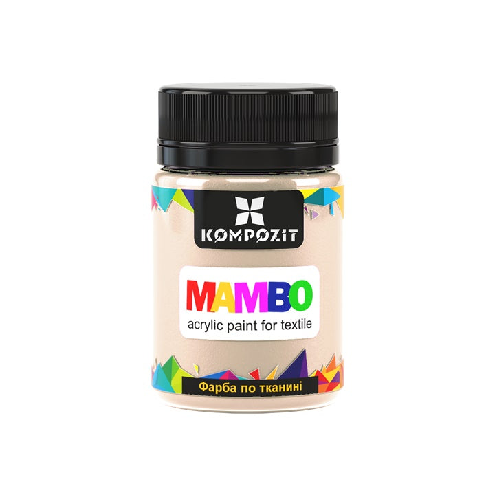 MAMBO Pittura acrilica pastello per tessuti e pelle 50ml | Varie tonalità