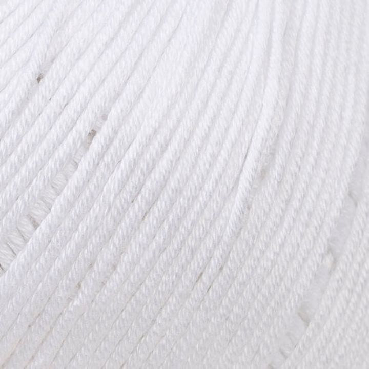 Mercerisierte Baumwolle La Mia 50 g | verschiedene Farben | weiß