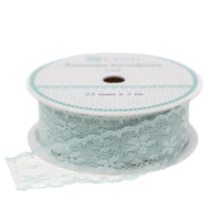 Nastro in pizzo 25 mm x 2 m | scegli un colore